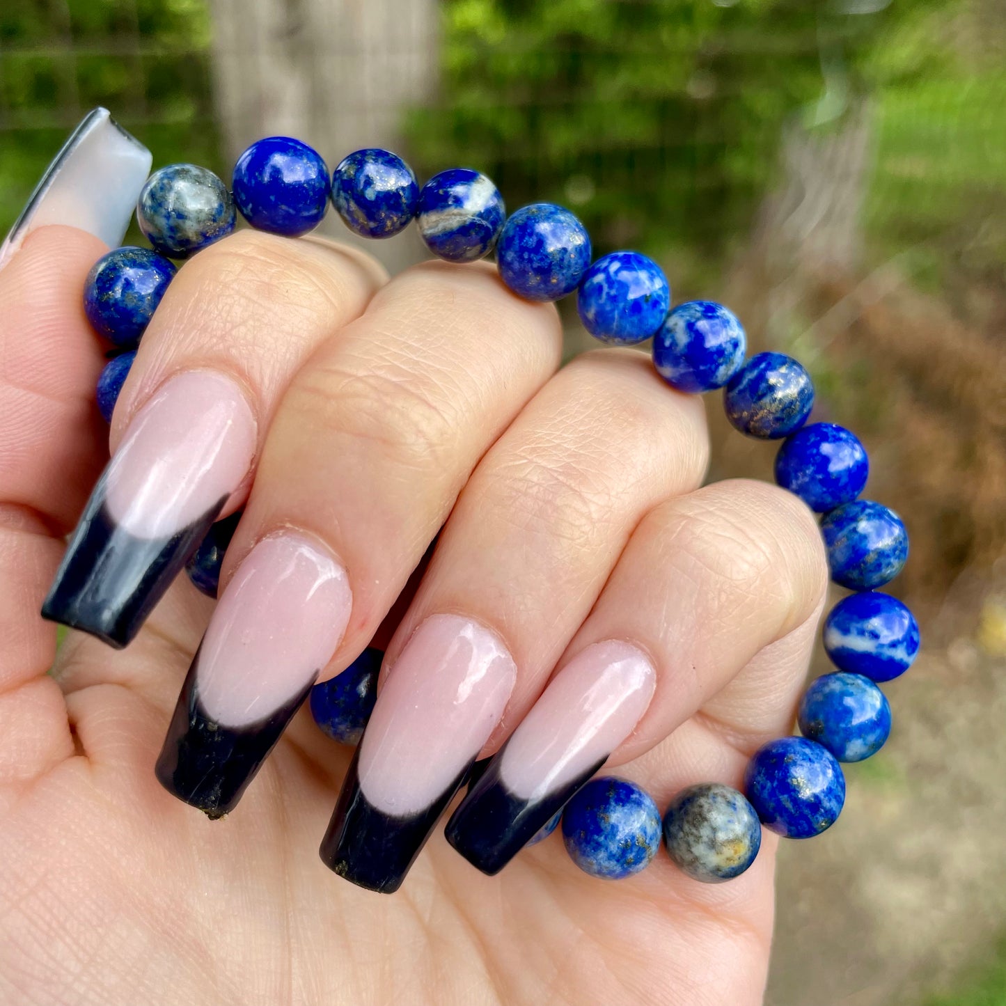 Lapis Lazuli Beaded Bracelet 💙🧿🪬