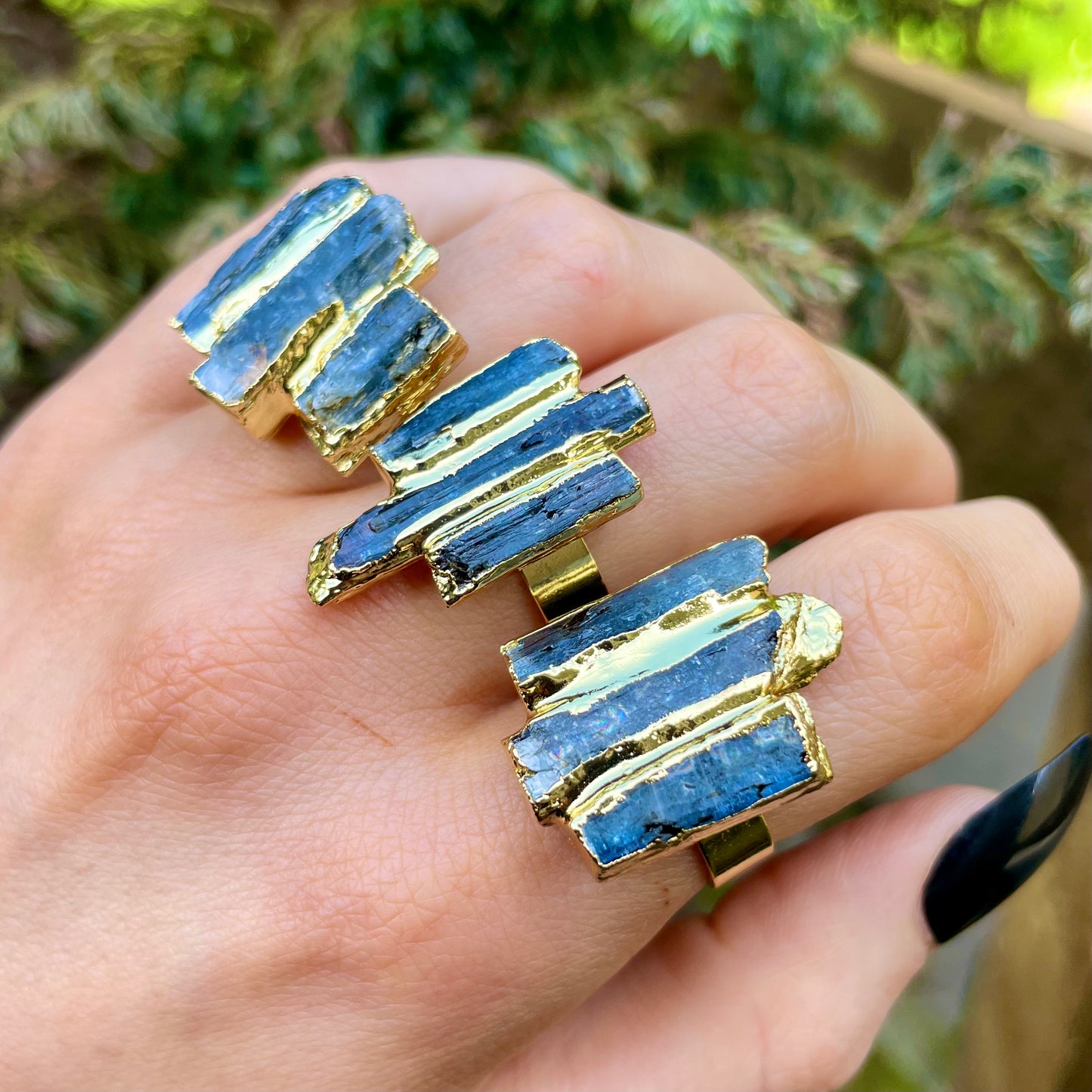 Kyanite Three Strip Rings 🦋👼🤍✨