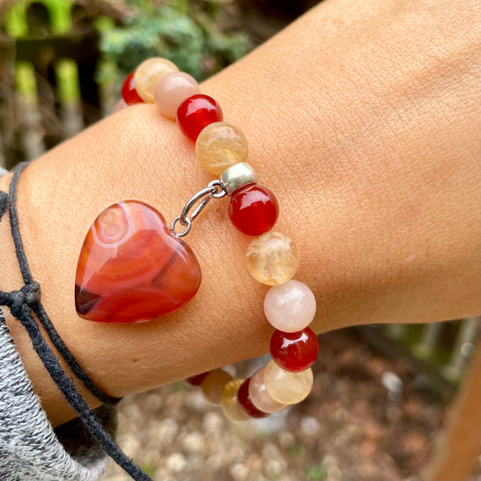 Energy and Motivation Beaded Bracelet ❤️🧡💛