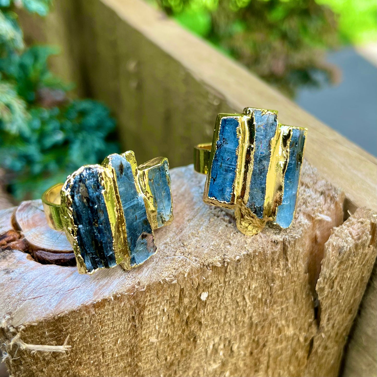 Kyanite Three Strip Rings 🦋👼🤍✨