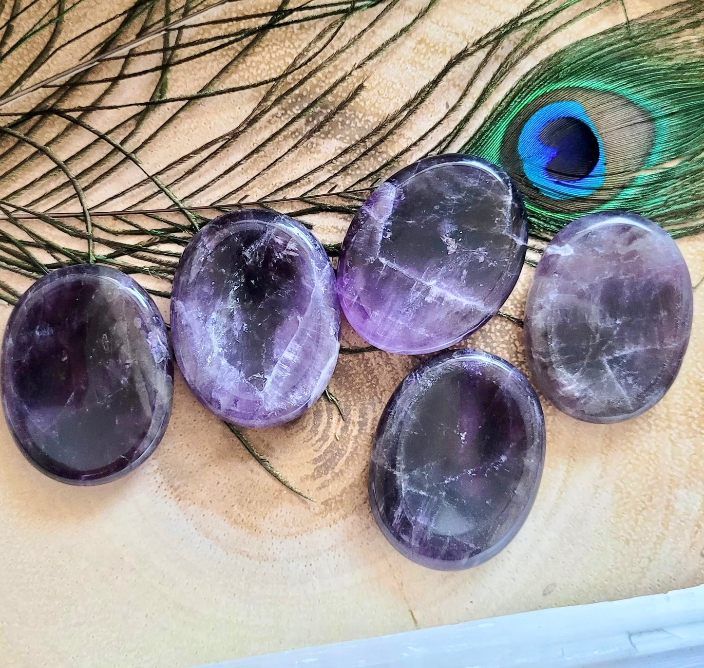 Amethyst Worry Stones