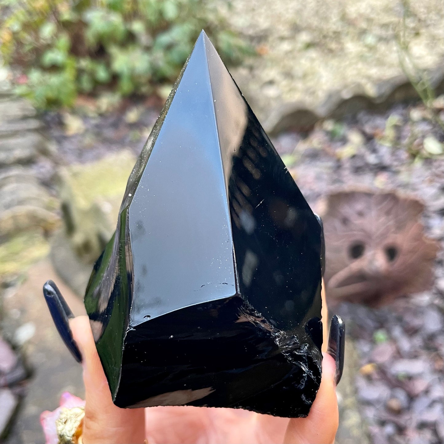 Black Obsidian Half Polished Points 300-350g 🌋🖤
