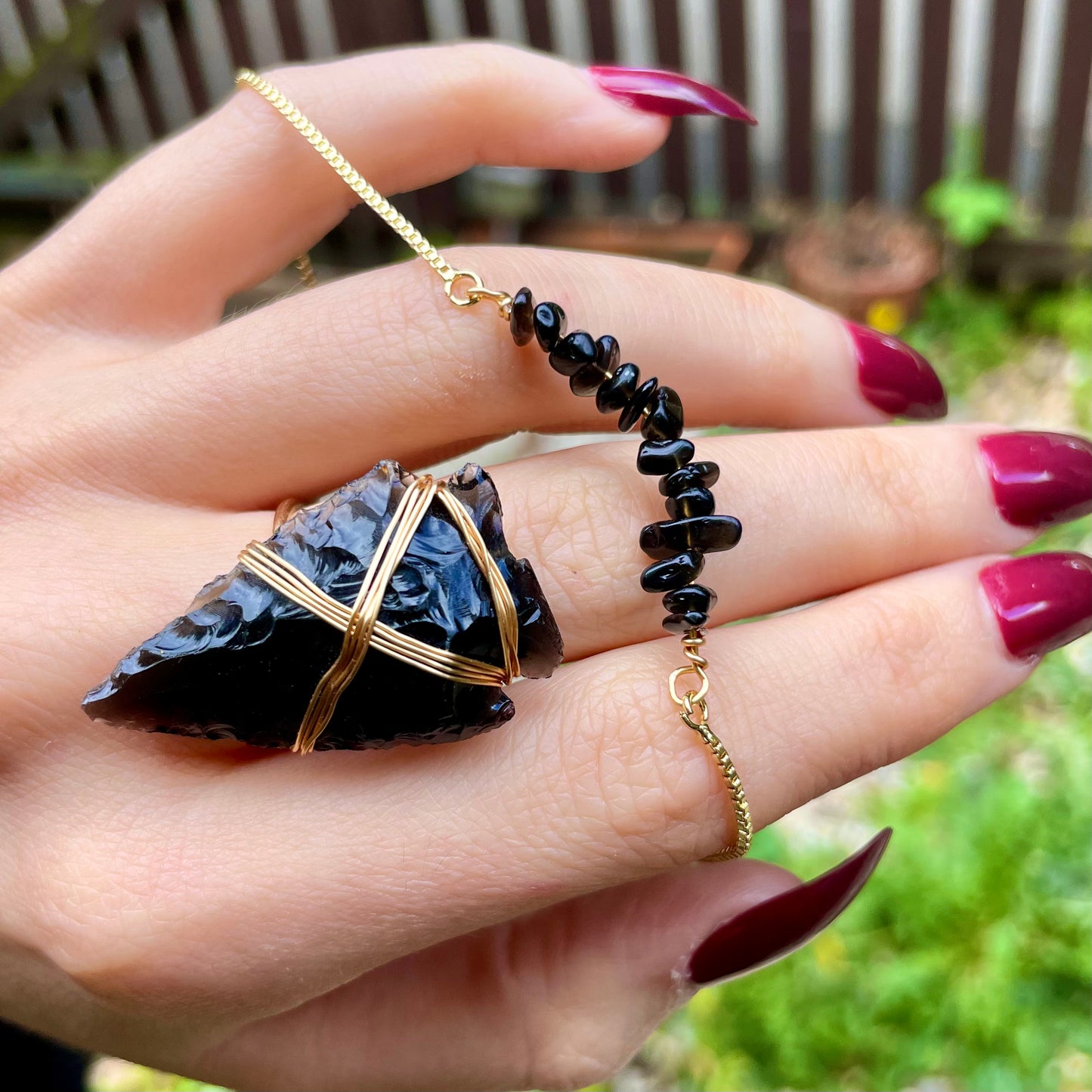 Black Obsidian Adjustable Minimalist Bracelet 🖤🖤