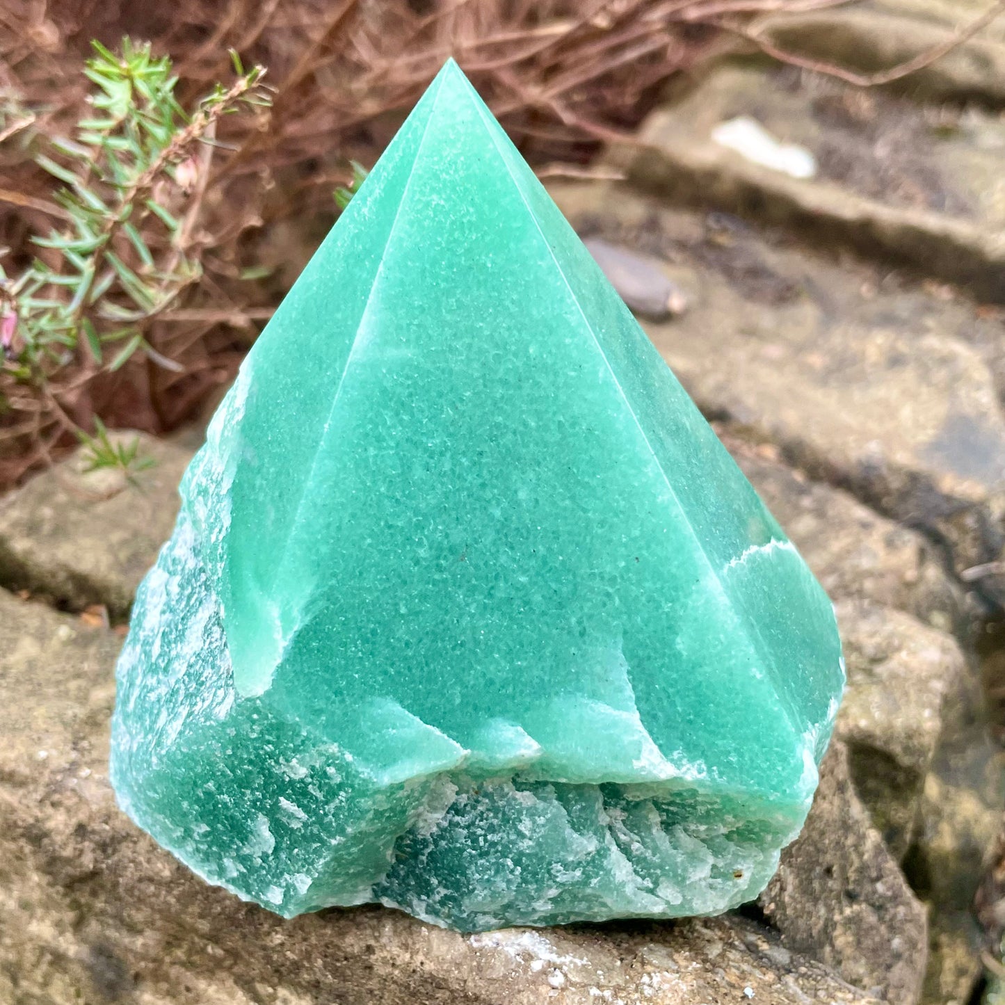 Green Aventurine Half Polished Points 300-350g