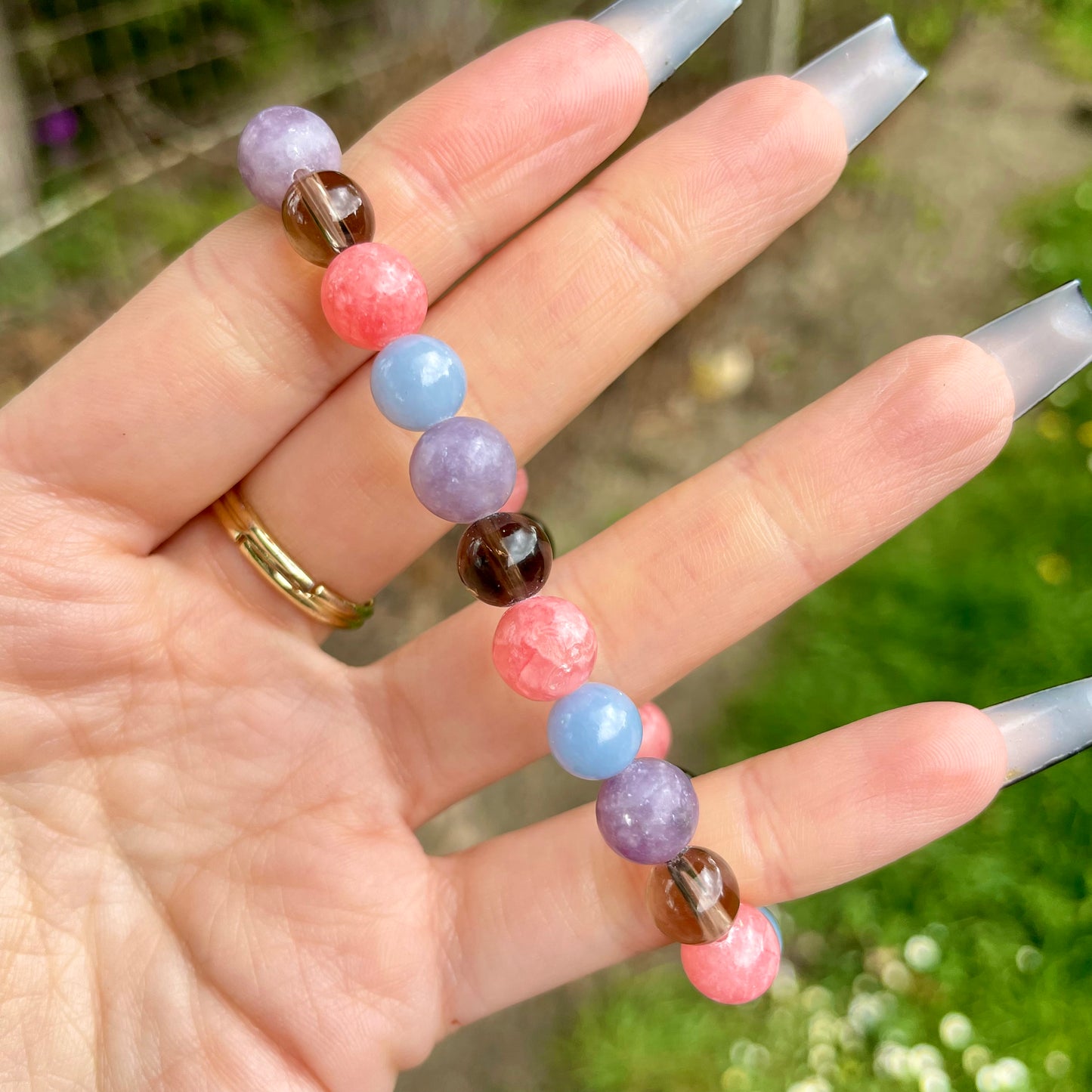 Grief and Loss Support Beaded Bracelet 🖤👼💗
