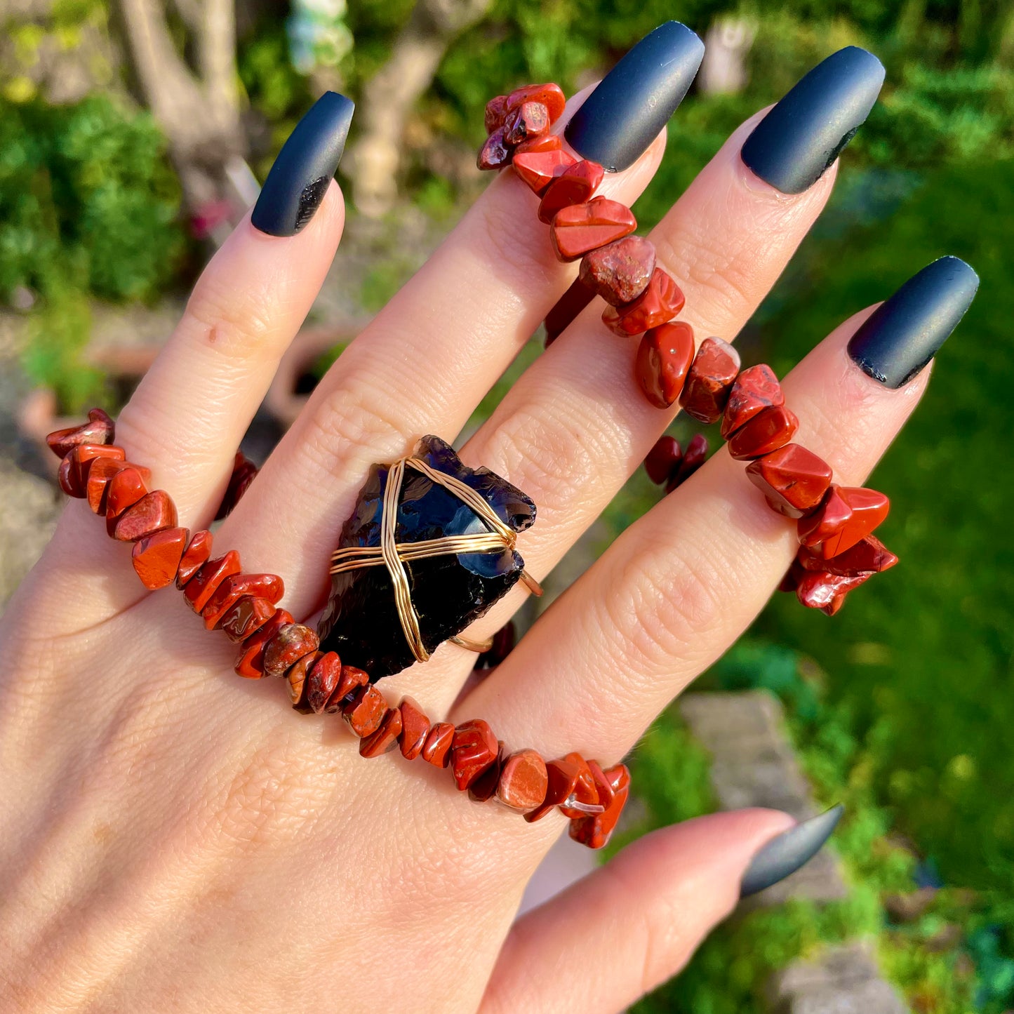Red Jasper Chip Bracelets ❤️❤️❤️
