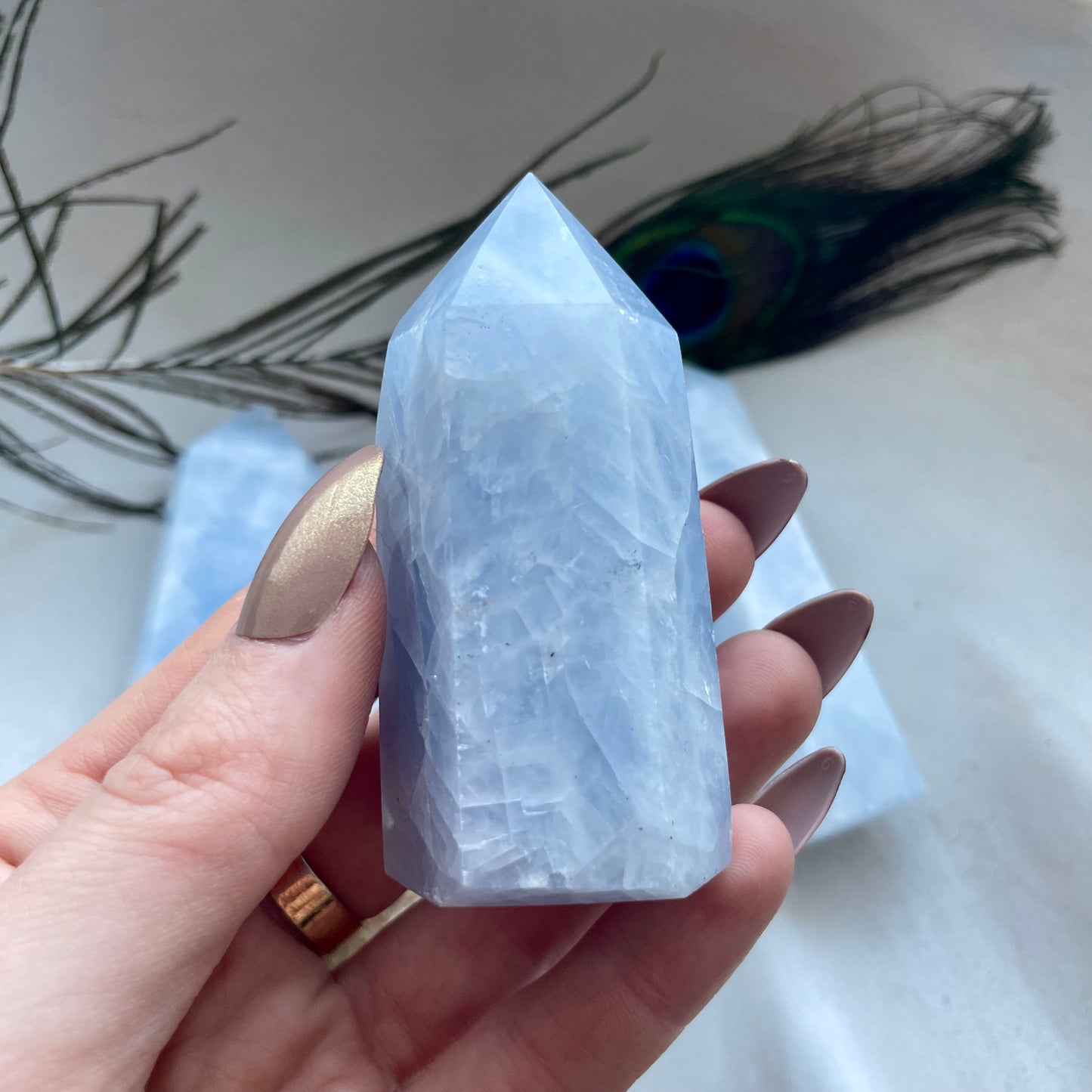 Blue Calcite Chunky Towers 💙