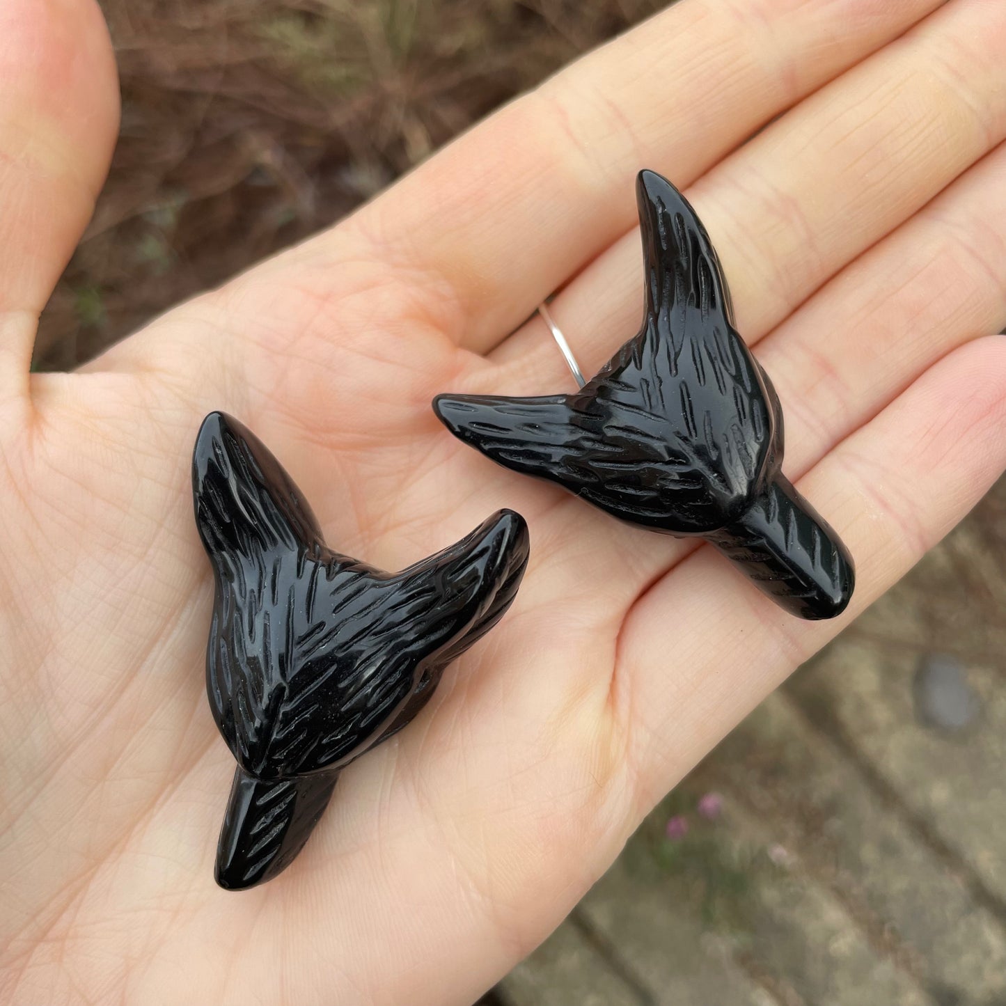 Black Obsidian Wolf Choker Necklace