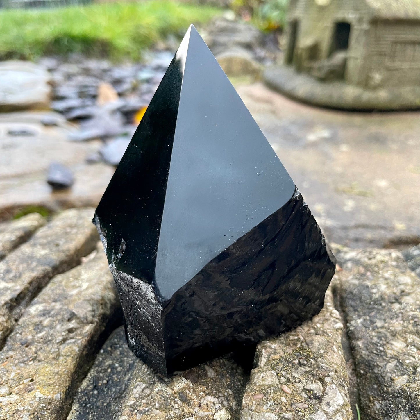 Black Obsidian Half Polished Points 300-350g 🌋🖤