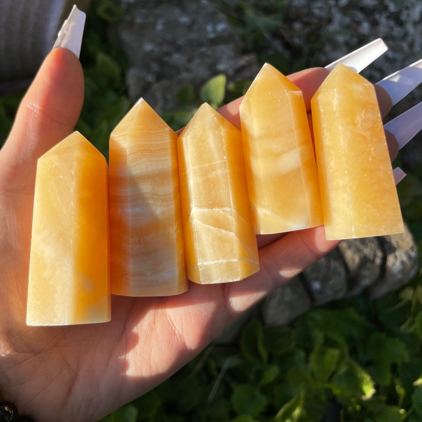Orange Calcite Towers 🧡🍑🍊 6-7cm