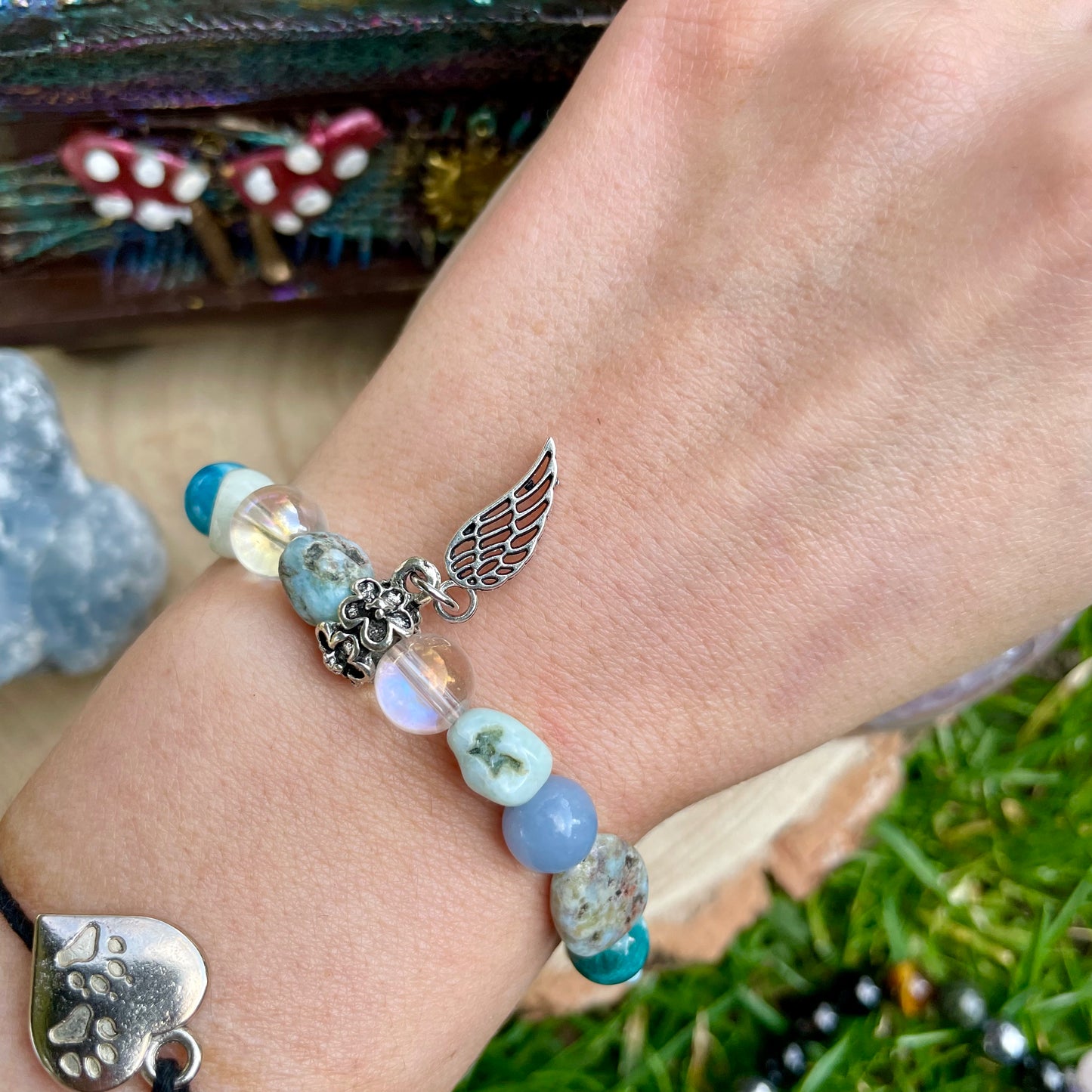 Connect With Angels Beaded Bracelet 👼💙