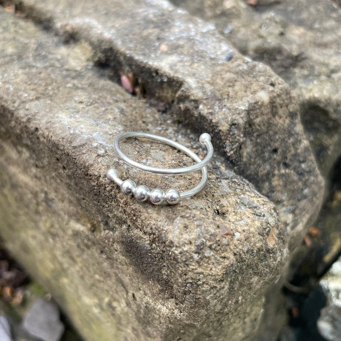 Sterling Silver Adjustable Fidget Ring