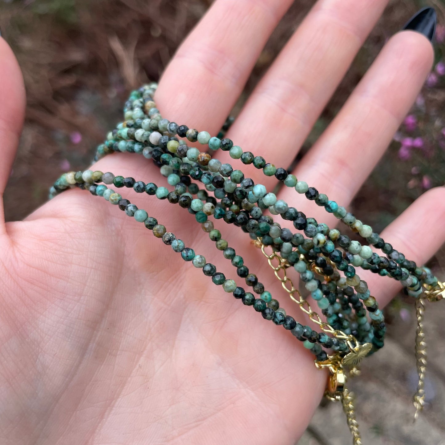 African Turqoise Choker Necklace