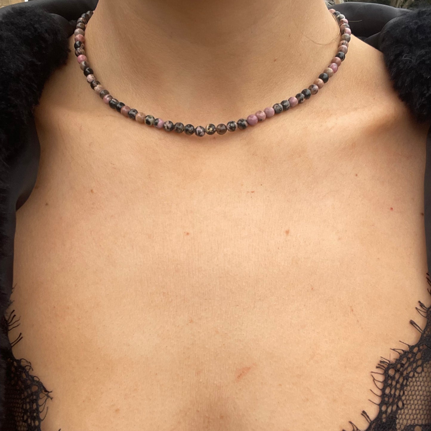 Rhodonite Choker Necklace