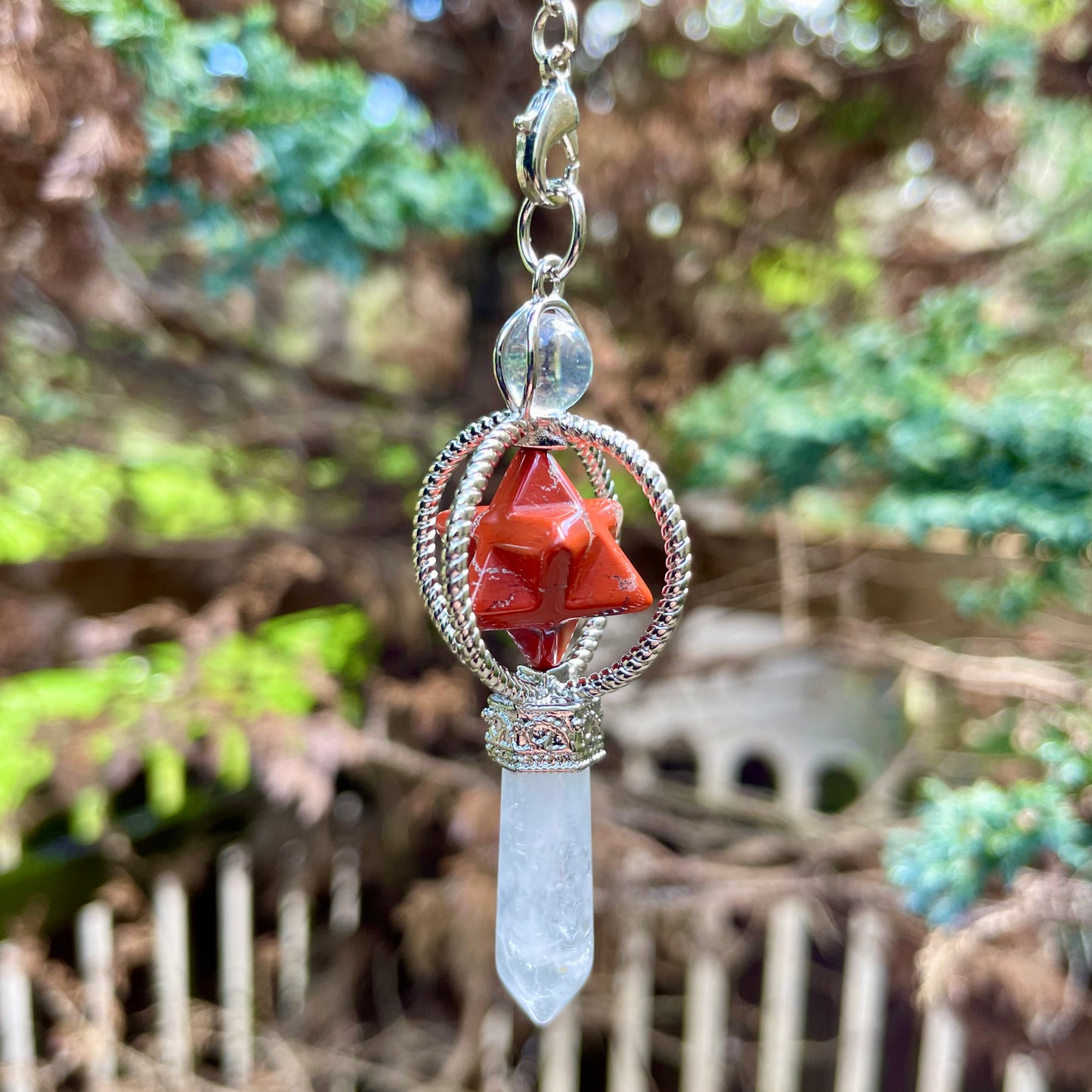 Red Jasper Merkaba Star Pendulum ❤️💎💫