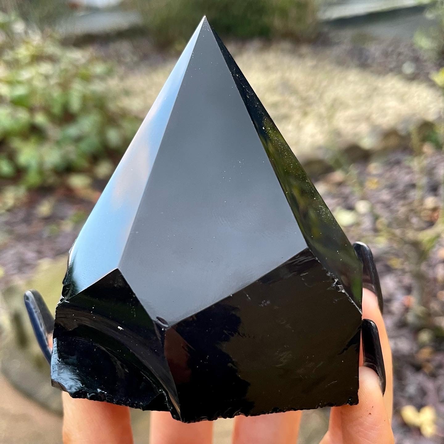 Black Obsidian Half Polished Points 300-350g 🌋🖤