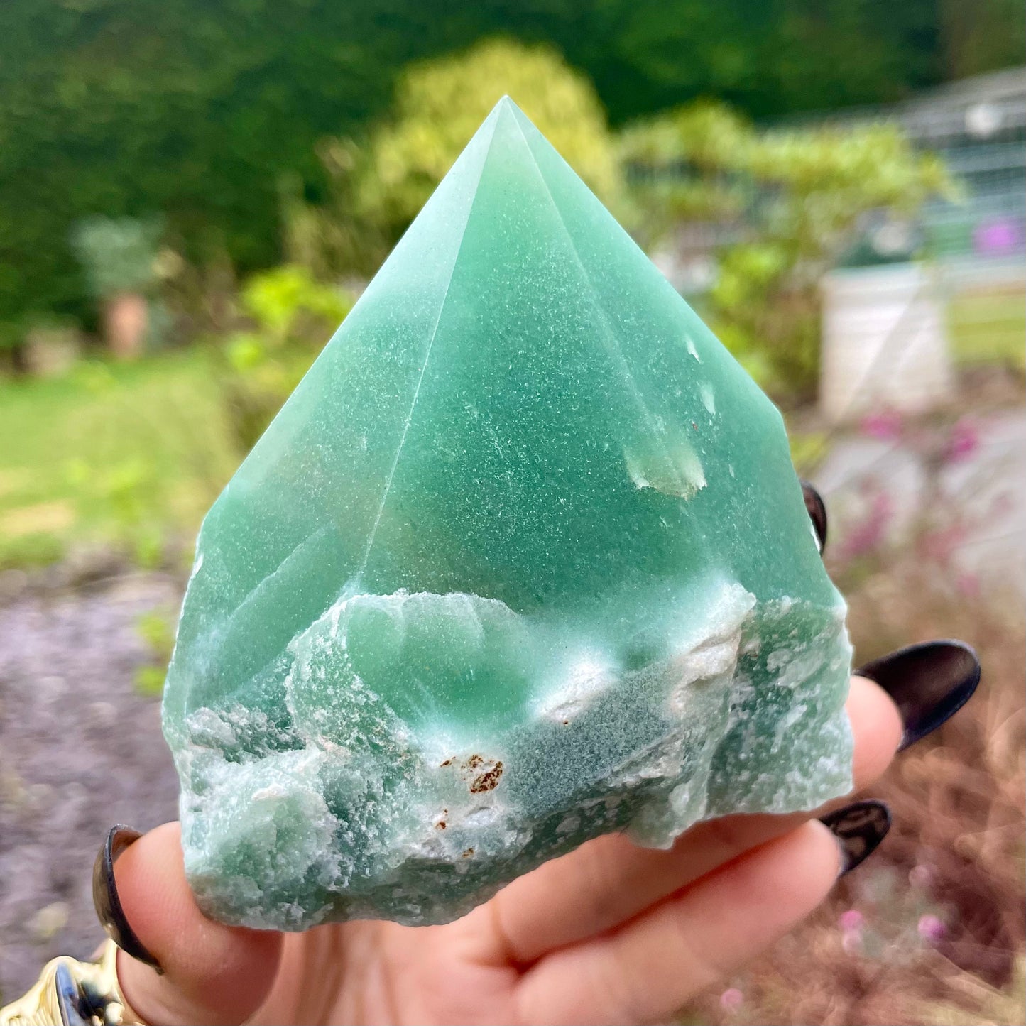 Green Aventurine Half Polished Points 300-350g