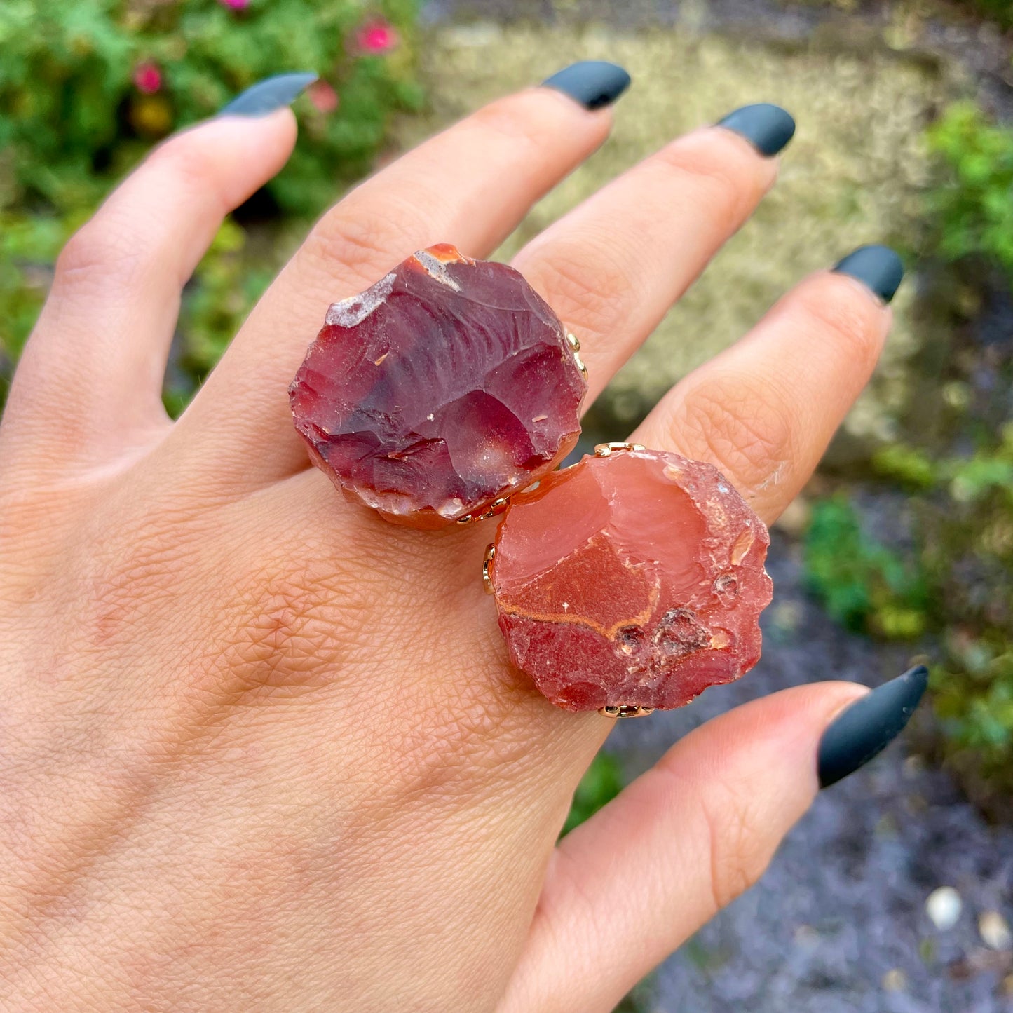 Carnelian Raw Statement Ring ❤️❤️‍🔥❤️