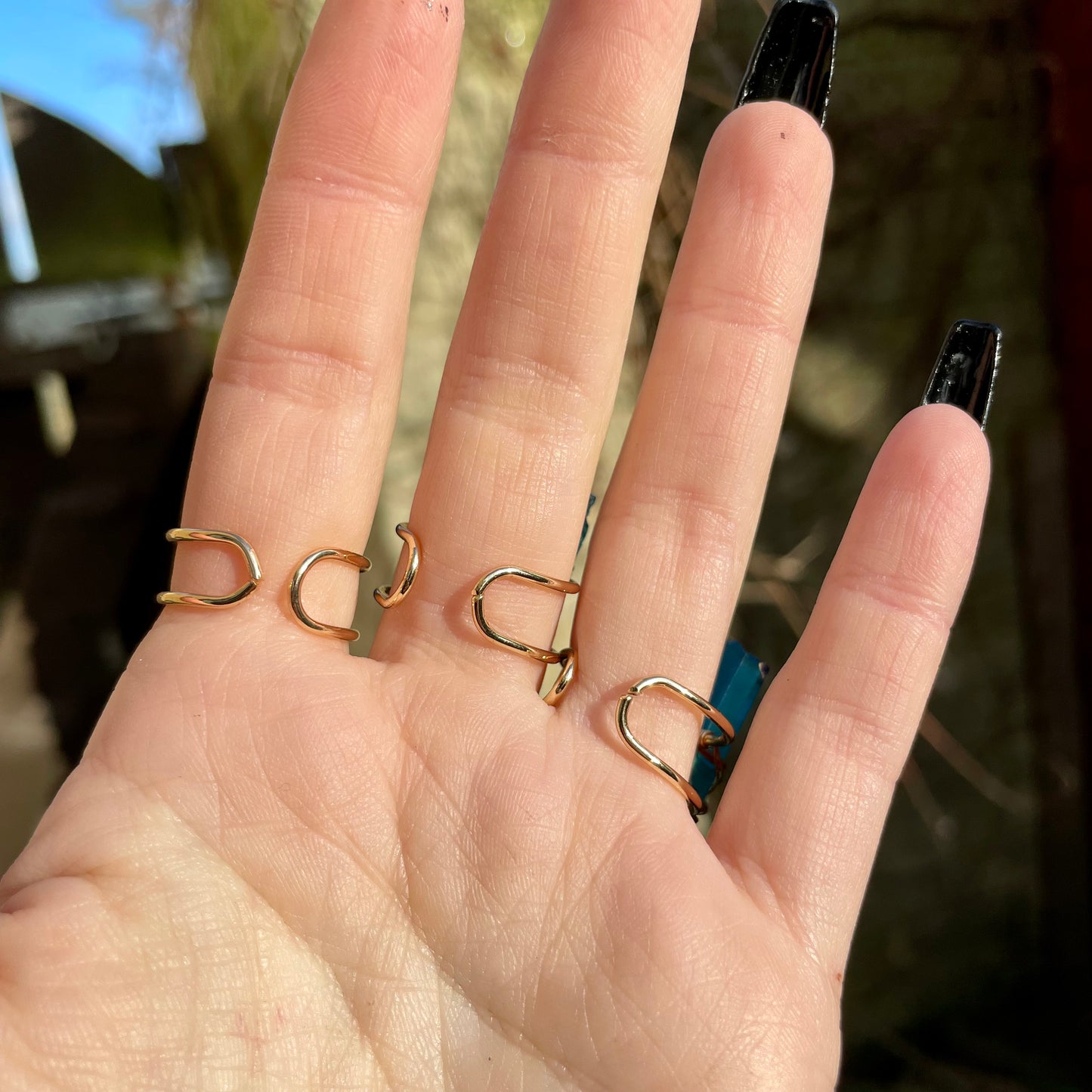 Aqua Aura Quartz Wire Wrapped Ring 🦋💍✨