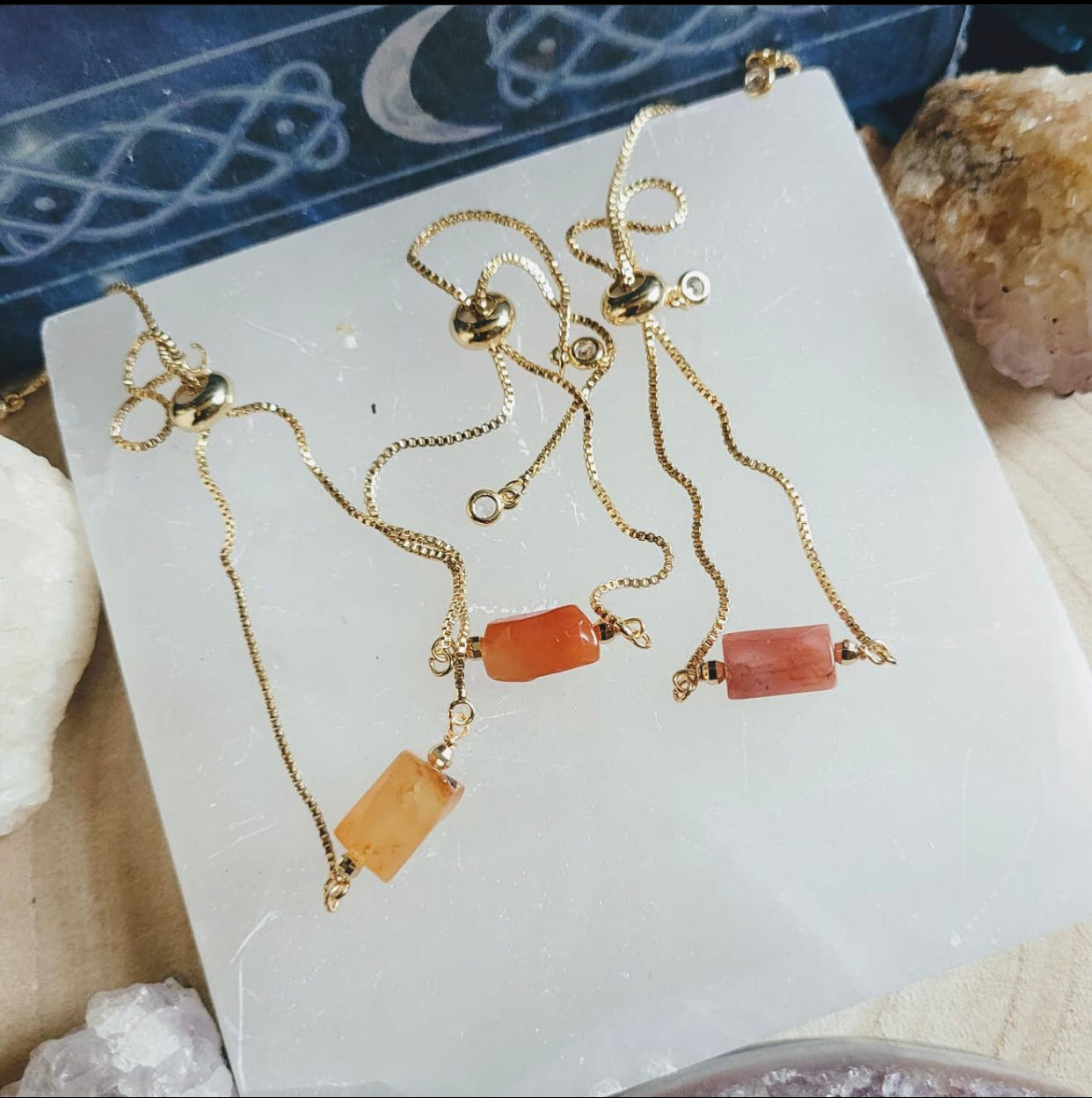 Carnelian Adjustable Minimalist Bracelet