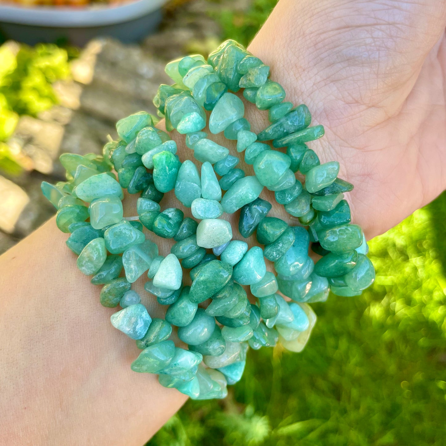 Green Aventurine Chip Bracelets 💚💚💚