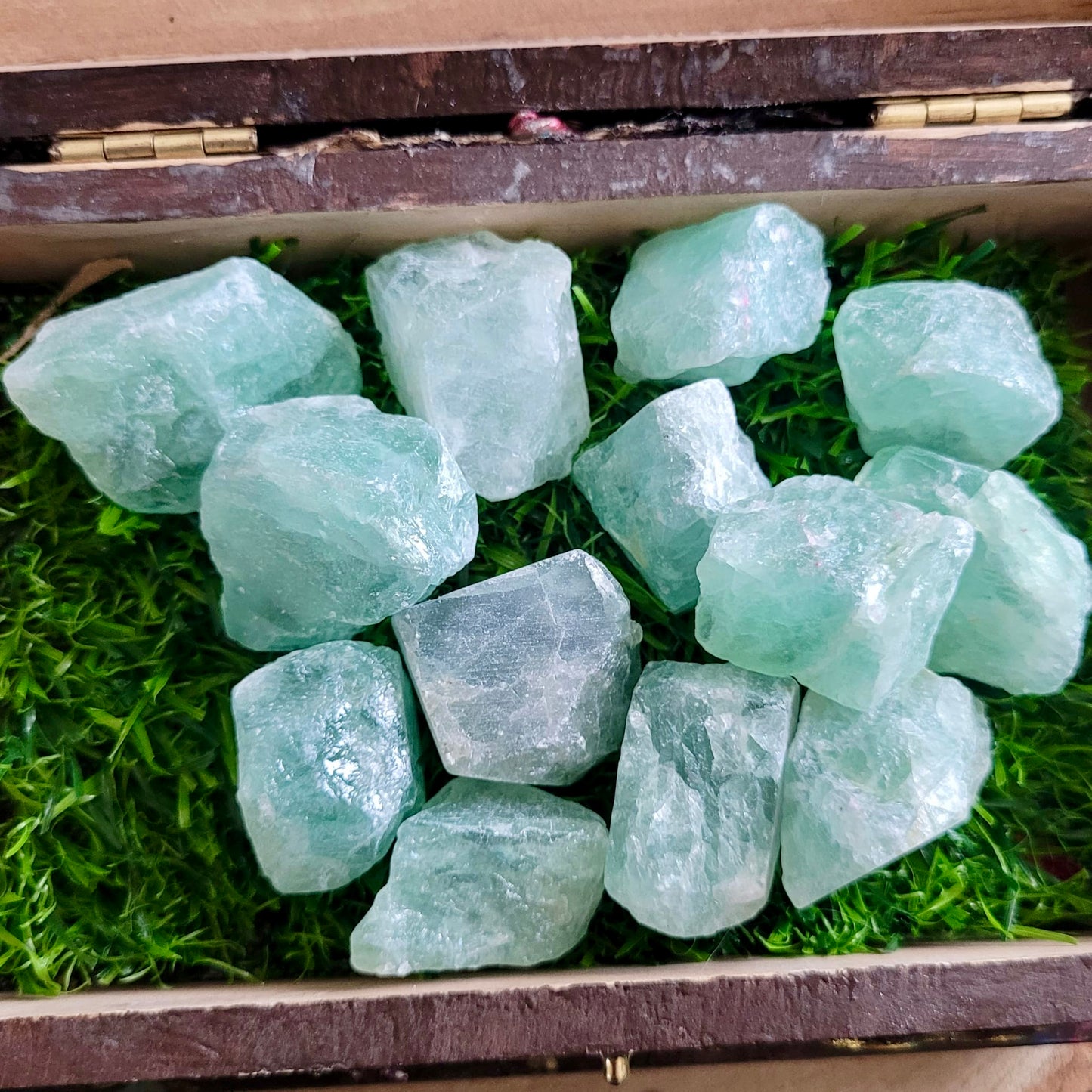 Green Fluorite Raw Stone Chunks