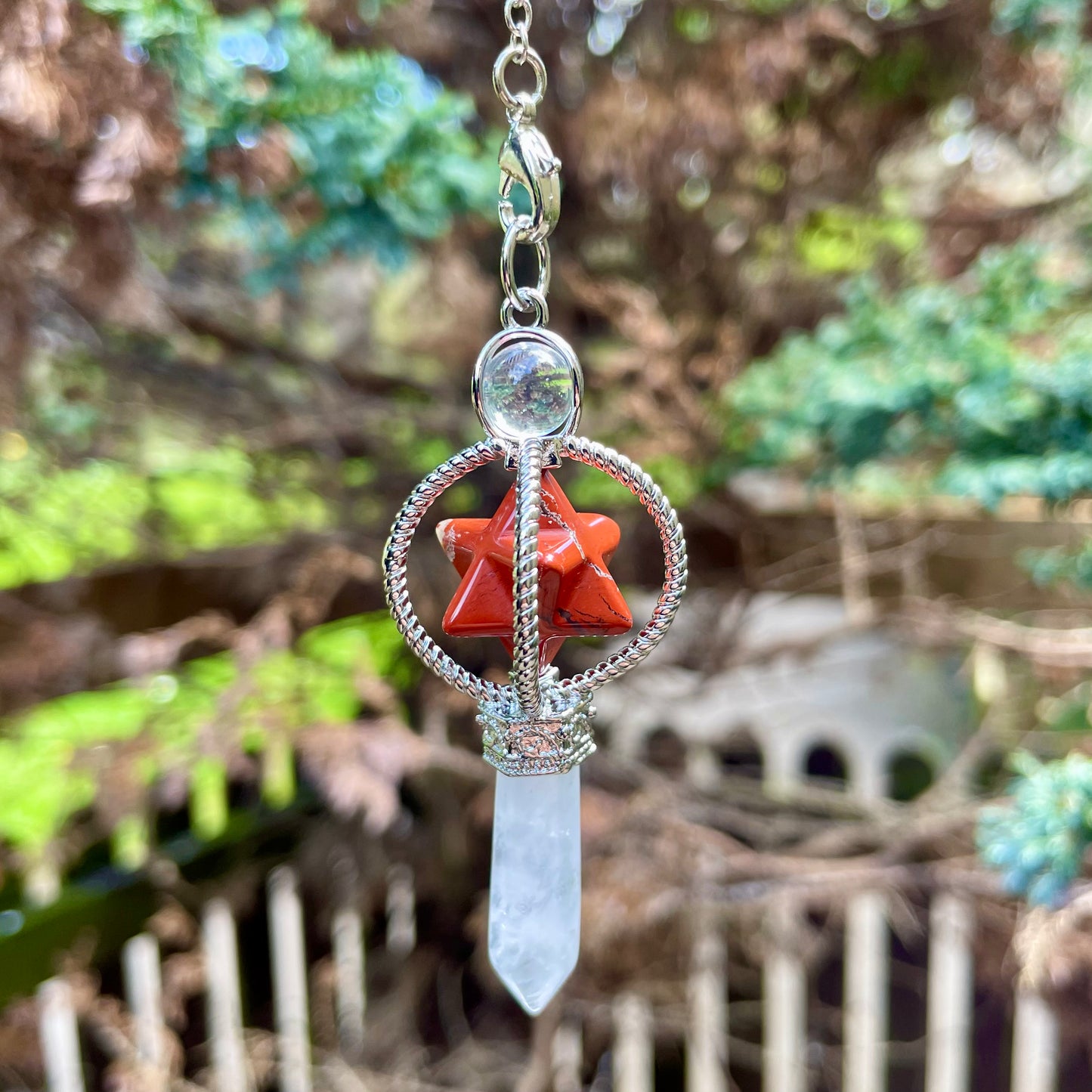 Red Jasper Merkaba Star Pendulum ❤️💎💫