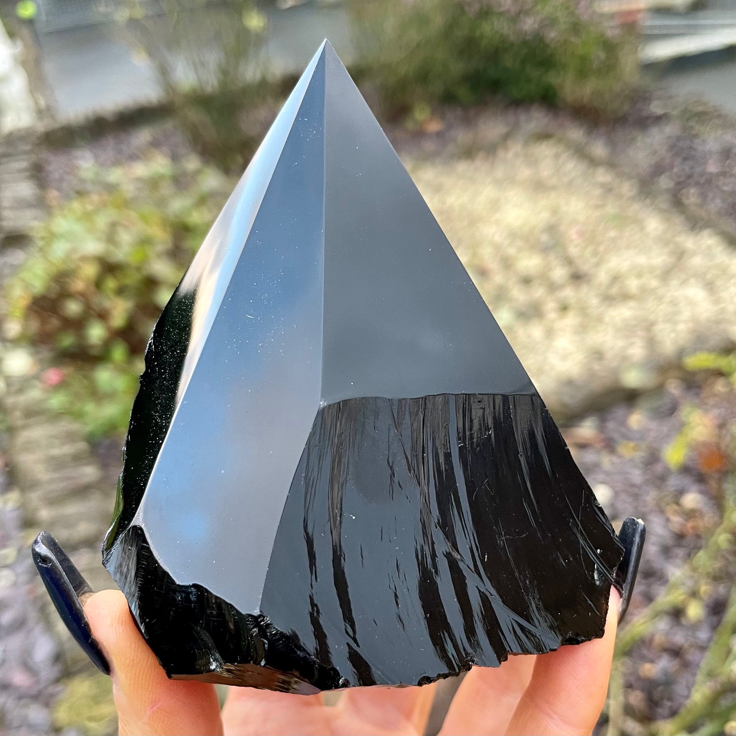 Black Obsidian Half Polished Points 300-350g 🌋🖤