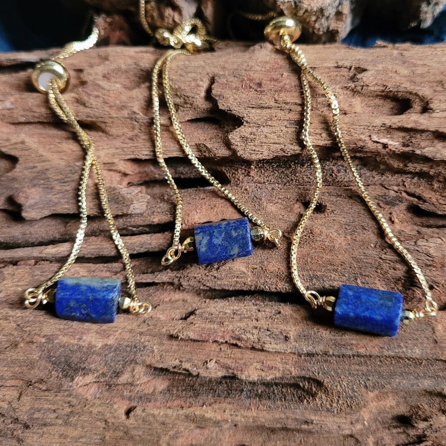 Lapis Lazuli Adjustable Minimalist Bracelet