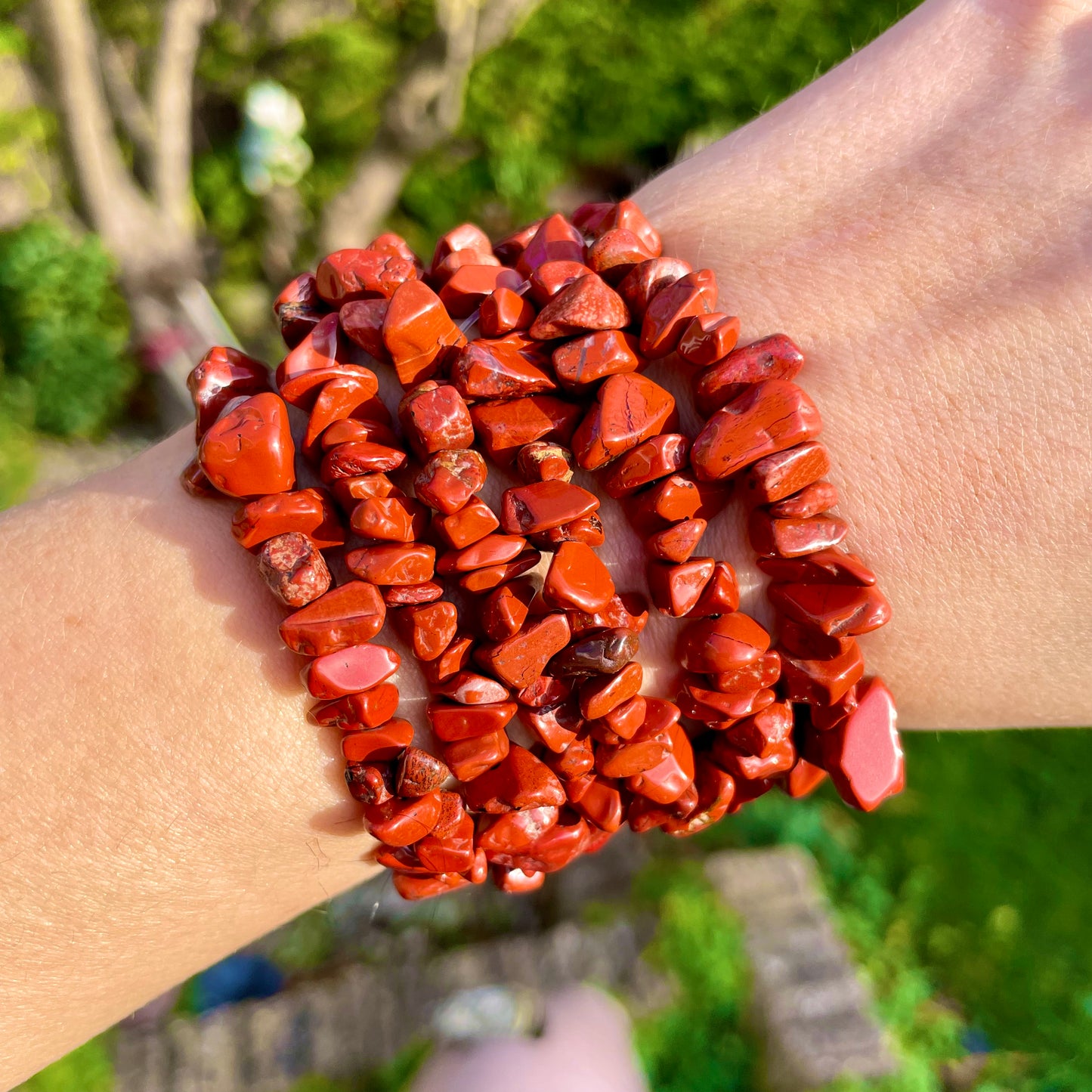 Red Jasper Chip Bracelets ❤️❤️❤️
